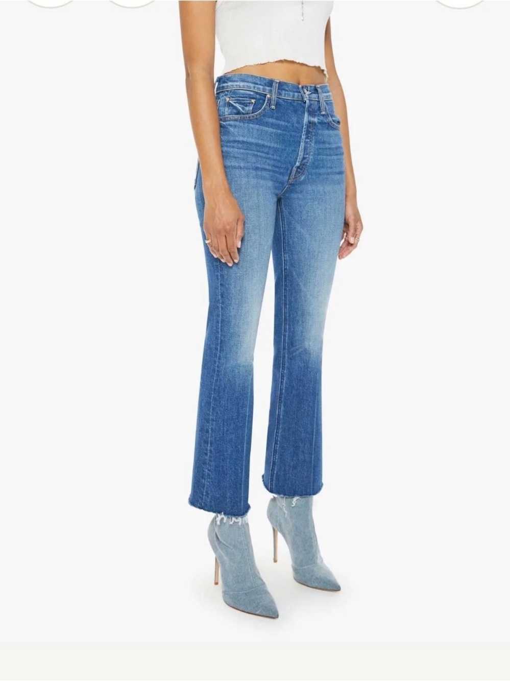 MOTHER The Tripper Ankle Fray Women’s Jeans - It’s a Small World 28